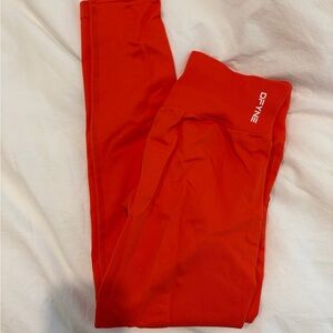 DFyne chili red impact leggings small